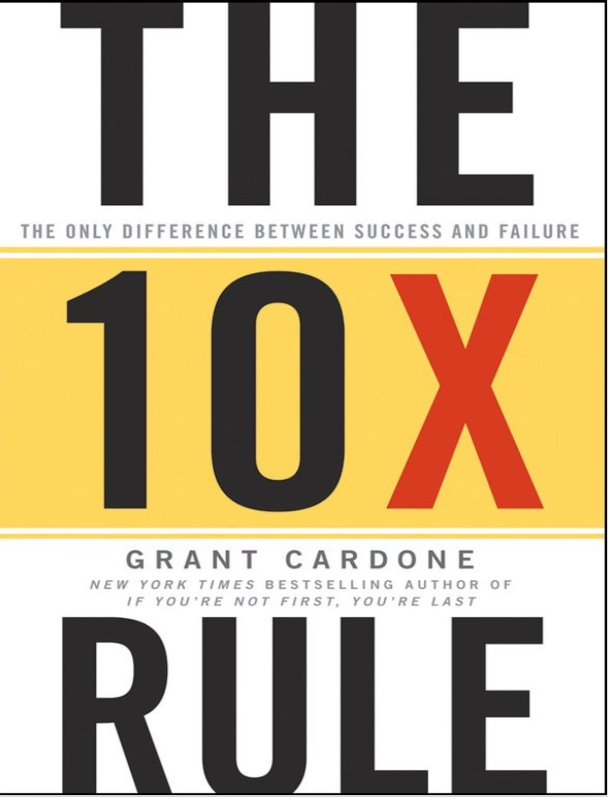 Cover of The 10X Rule